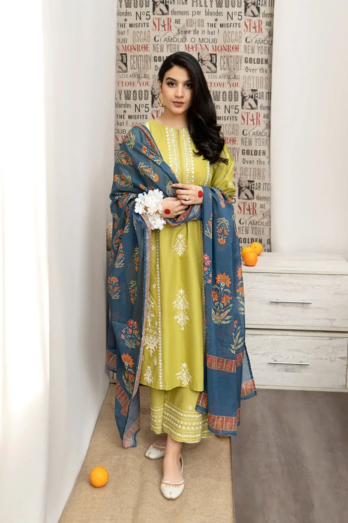Urge Embroidered lawn Three Piece D/720