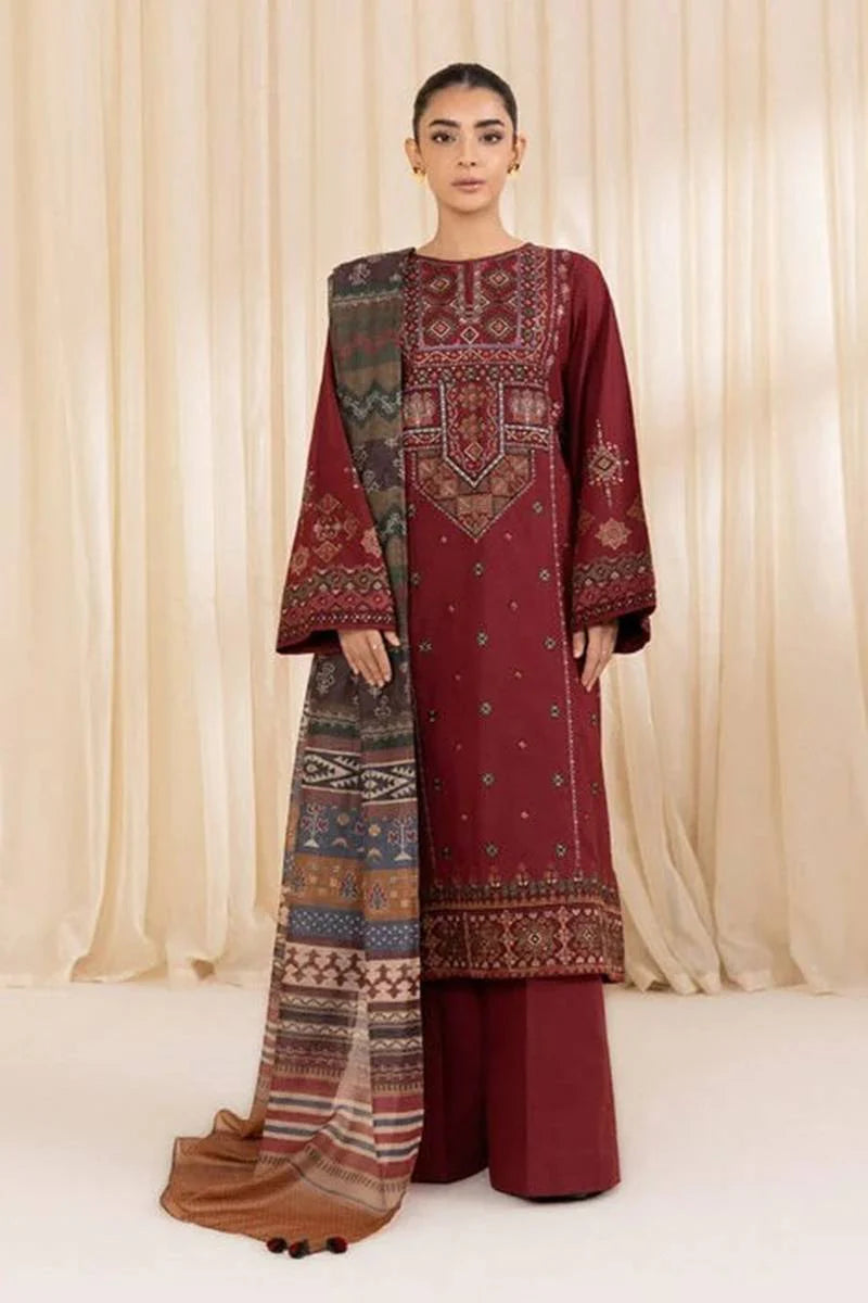 sapphire Embroidered lawn Three Piece D/715