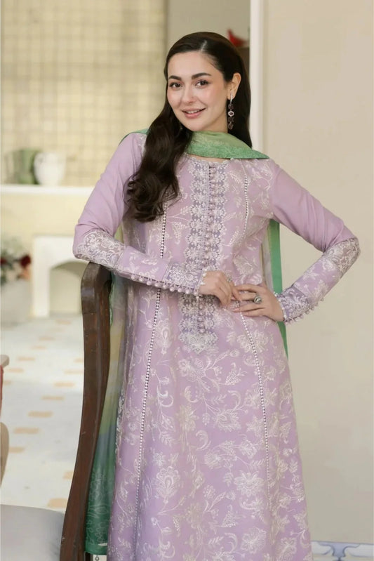 Laam Embroidered Dhanak 3 Piece laam-53
