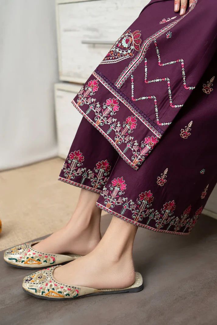 Urge Three Piece Embroidered Dhanak URW-169