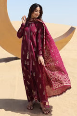 Cross stitch Embroidered Lawn 3 Piece Suit 09