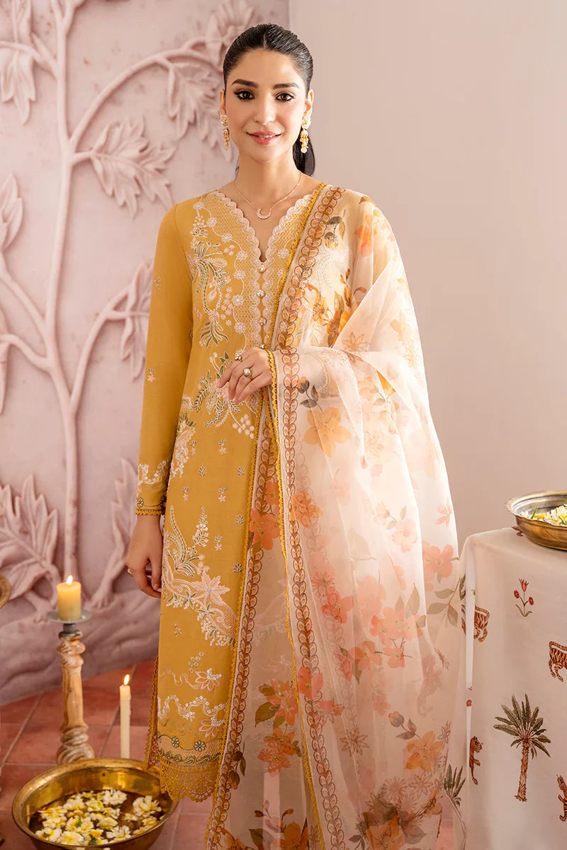 Cross Stitch Embroidered Lawn 3 Piece Suit CS-15
