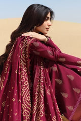 Cross stitch Embroidered Lawn 3 Piece Suit 09