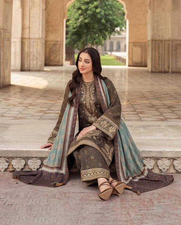 jazmin Embroidered lawn Three Piece D-30