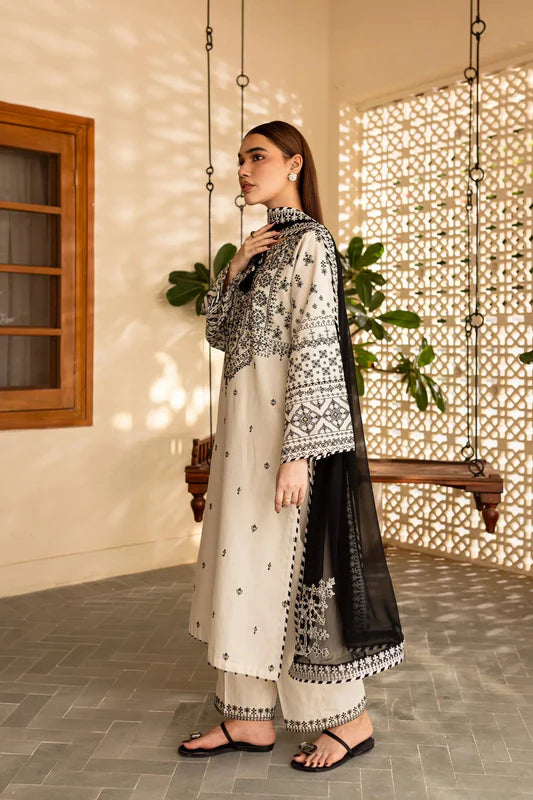 Batik Embroidered Lawn 3 Piece Suit BT-88