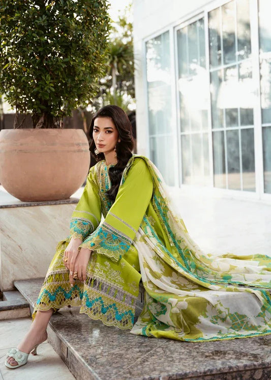 EID COLLECTION Izel Embroidered lawn Three Piece D/42