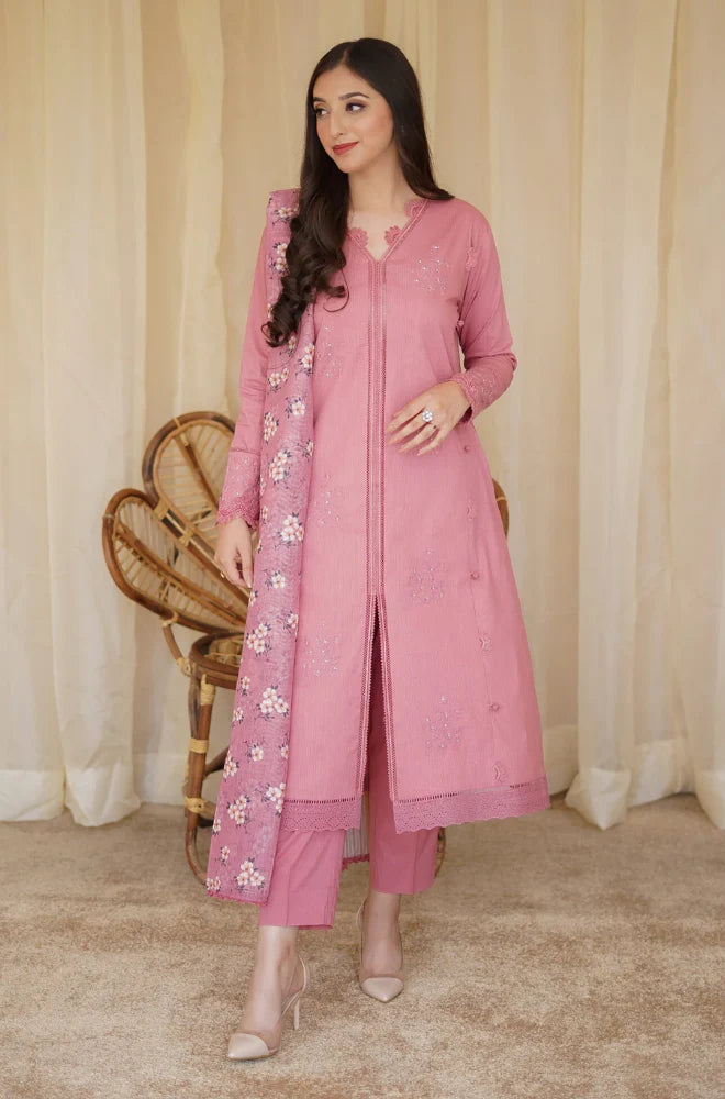 Embroidered 3 Piece Lawn Suit FCC-437