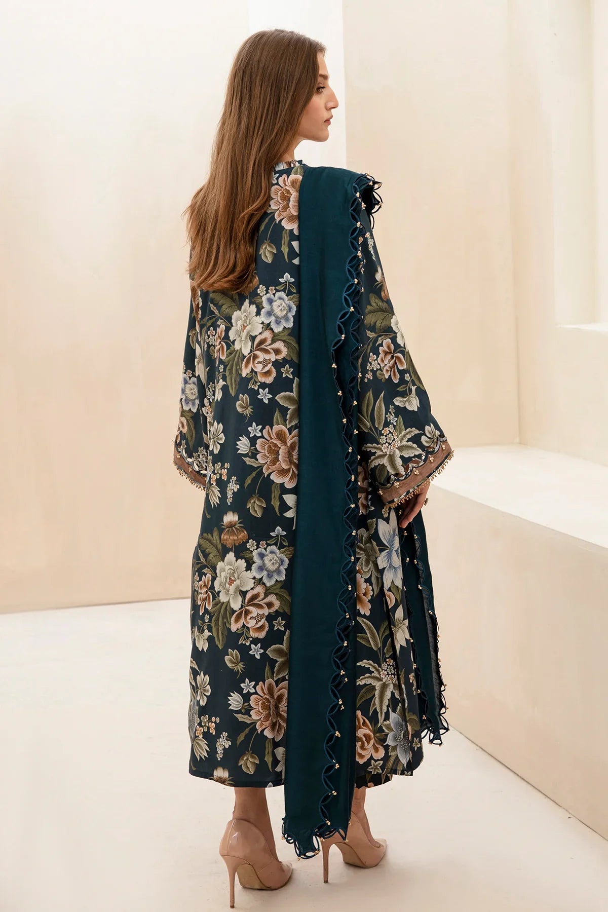 Baroque D-793 Printed three piece suit