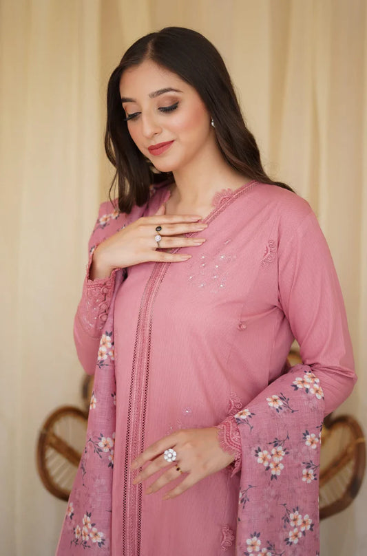 Embroidered 3 Piece Lawn Suit FCC-437