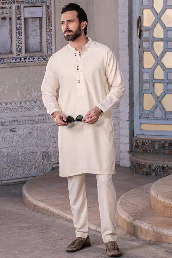 SIGNATURE SAPPHIRE STITCHED SUIT-WHITE