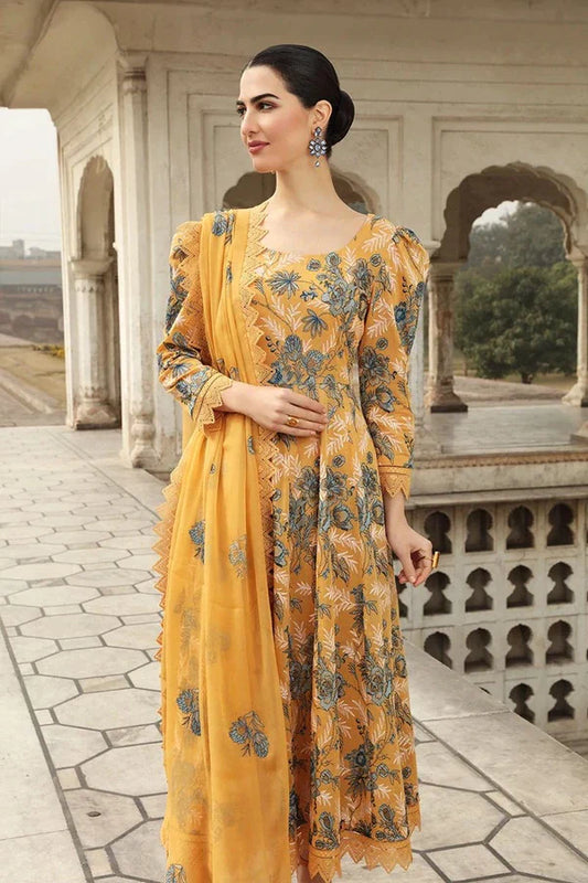 Bareeze Musturd EID Collection Embroidered Three Piece Lawn D-355