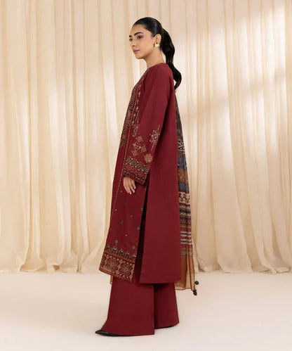 sapphire Embroidered Dhanak 3 Piece SP-715