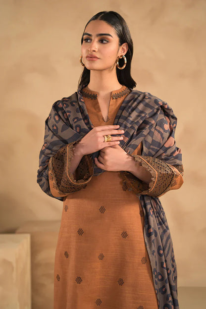 NIshat Embroidered Lawn 3 Piece Suit D/689