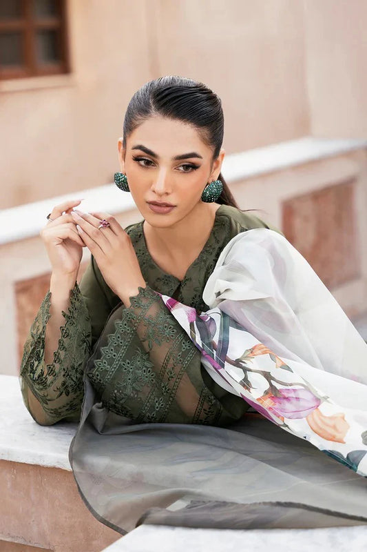 EID COLLECTION Izel Embroidered lawn Three Piece IZ-05