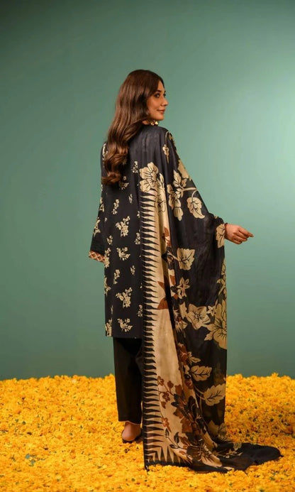 Mushq Embroidered Winter Three Piece MQ-29