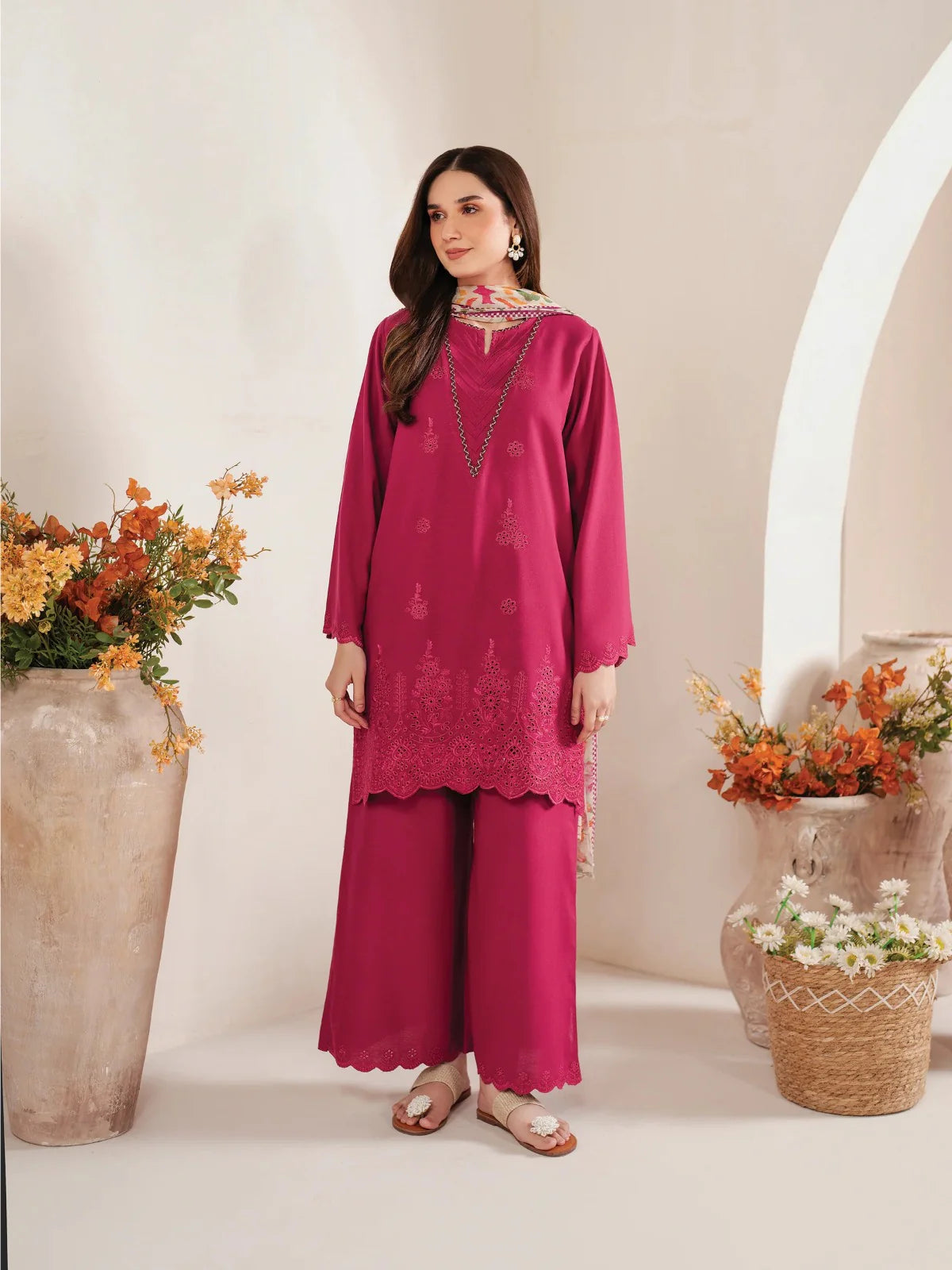 Cross Stitch CS-02 Embroidered Three Piece Lawn Collection