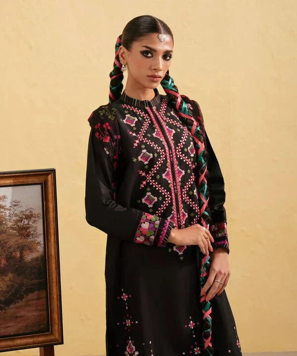sapphire Embroidered Dhanak 3 Piece D-69
