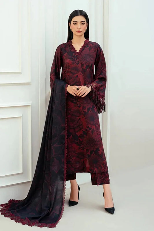 Baroque D-69 Printed three piece suit