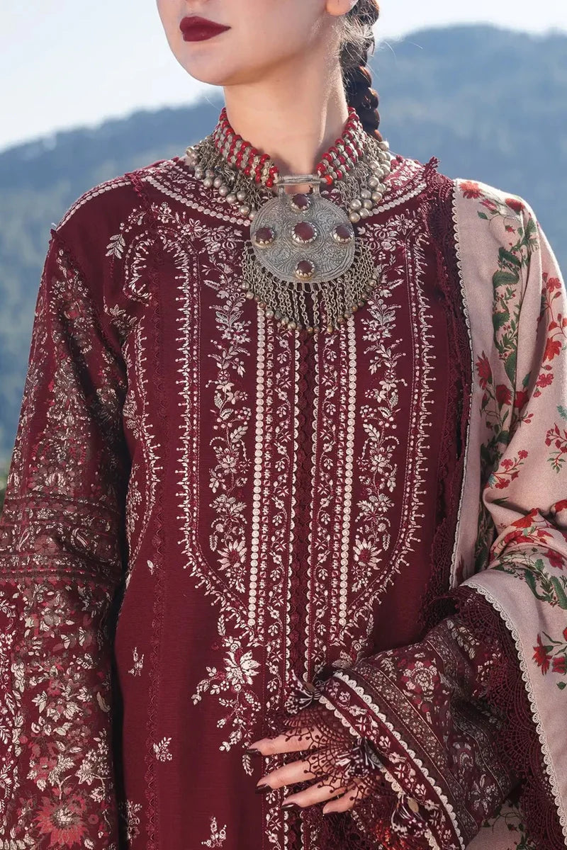 Hussain Rehar Embroidered lawn Three Piece D-64