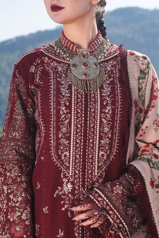 Hussain Rehar Embroidered lawn Three Piece D-64