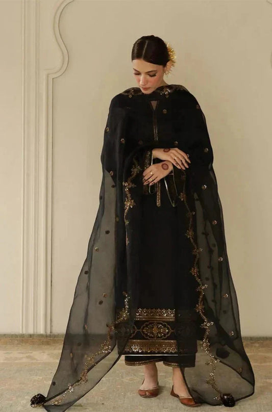 Dyot 3 Piece Embroidered Dhanak - DYOT-793