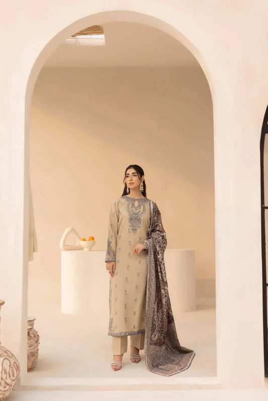mohagni Embroidered lawn Three Piece MG-10