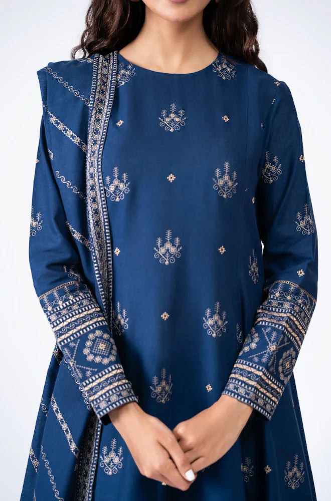 Bareeze ZInc Embroidered Dhanak Three Piece Winter Collection FCC-193