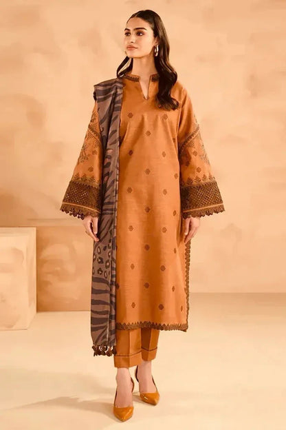 NIshat Embroidered Lawn 3 Piece Suit D/689