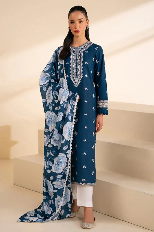 sapphire Embroidered lawn Three Piece SP-D18