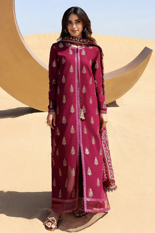 Cross stitch Embroidered lawn Three Piece CS-13