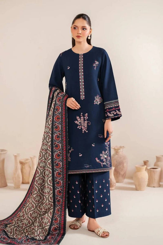 Garnet Embroidered lawn Three Piece ameema