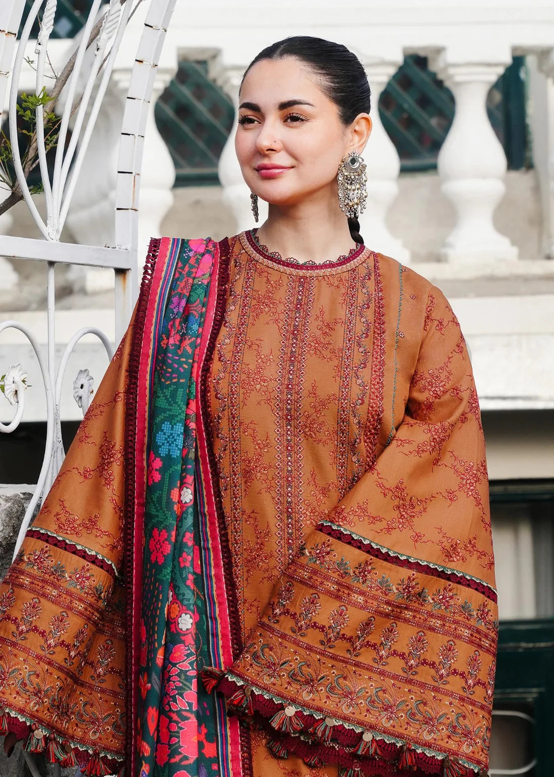 laam Embroidered Dhanak 3 Piece D-65