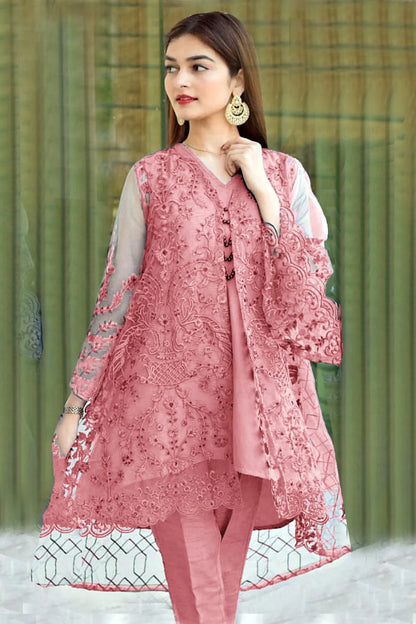 Limelight Embroidered Organza Two Piece Collection LT-204