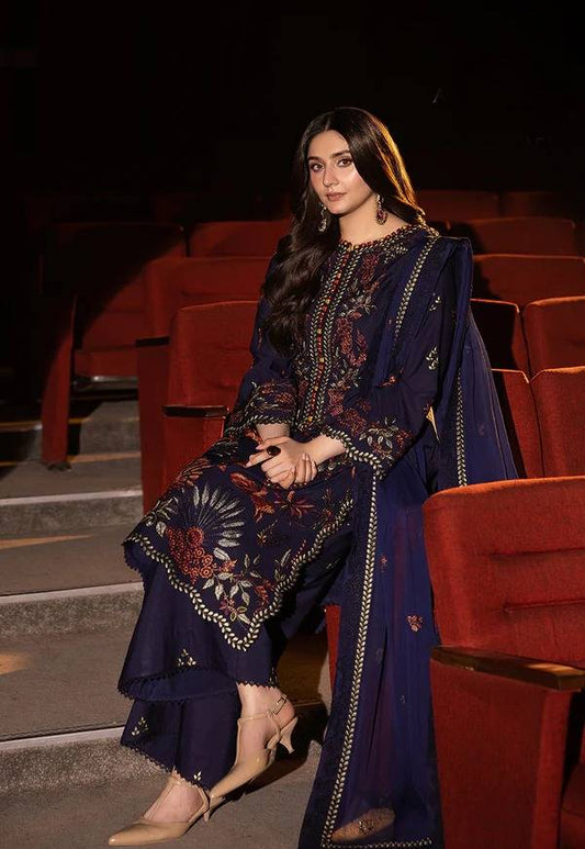 Asim jofa Embroidered Dhanak 3 Piece AJ-31
