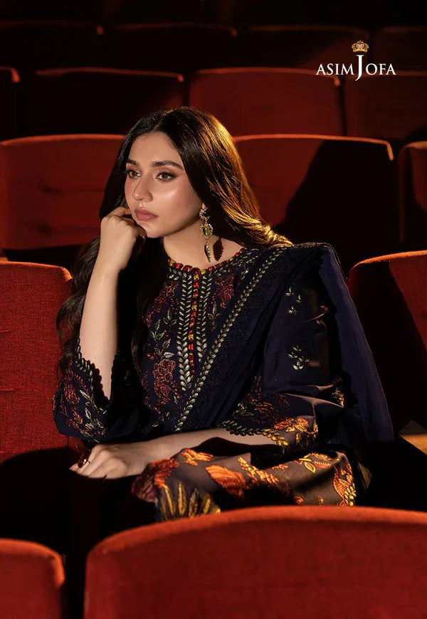 Asim jofa Embroidered Dhanak 3 Piece AJ-31