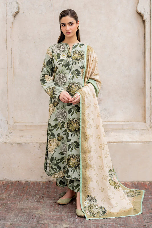 Baroque D-799 Printed three piece suit