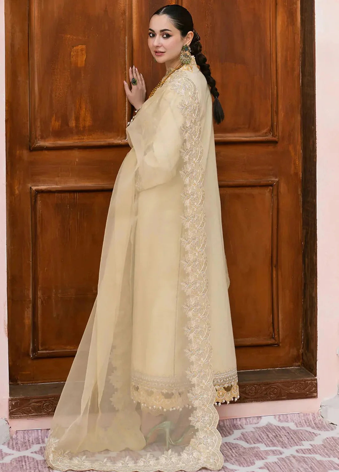 Maryam Embroidered Dhanak 3 Piece D-66