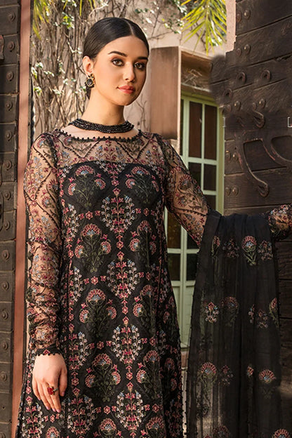 Bareeze 3 Piece Embroidered Linen (Organza) - BR-501