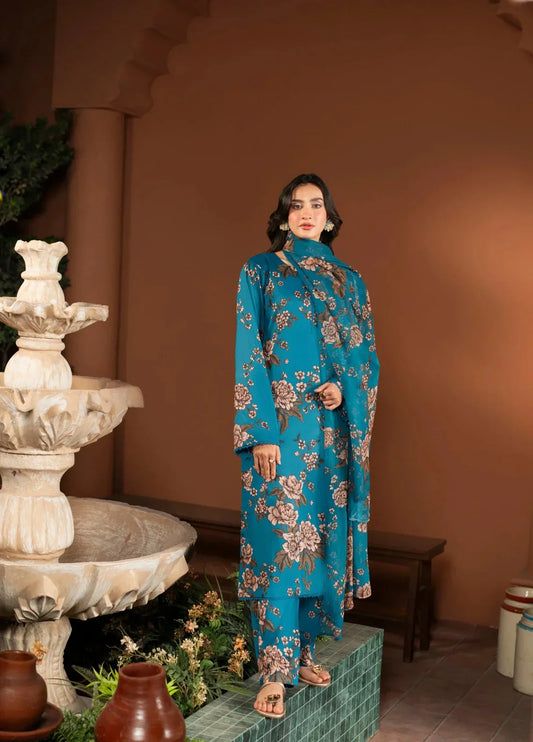 Printed Airjet 3 Piece Shamoz Silk FCC-156