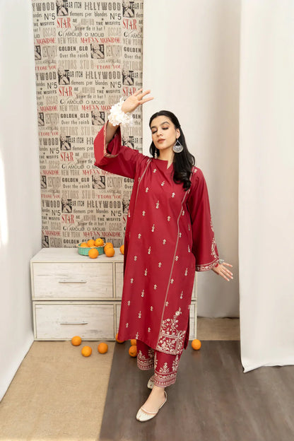 Urge Embroidered Dhanak 3 Piece UR-696
