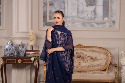Bareeze Embroidered Lawn 3 Piece Suit D/43
