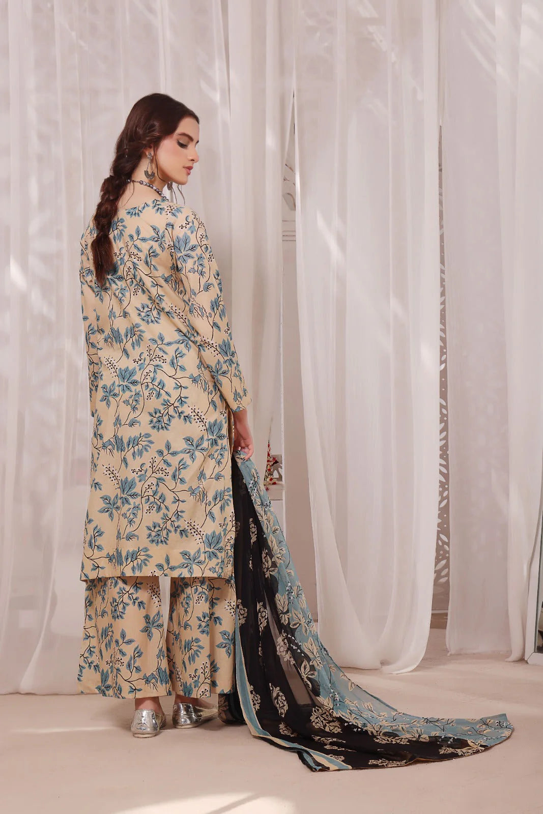 Printed Airjet Viscous Silk 3 Piece FCC-837