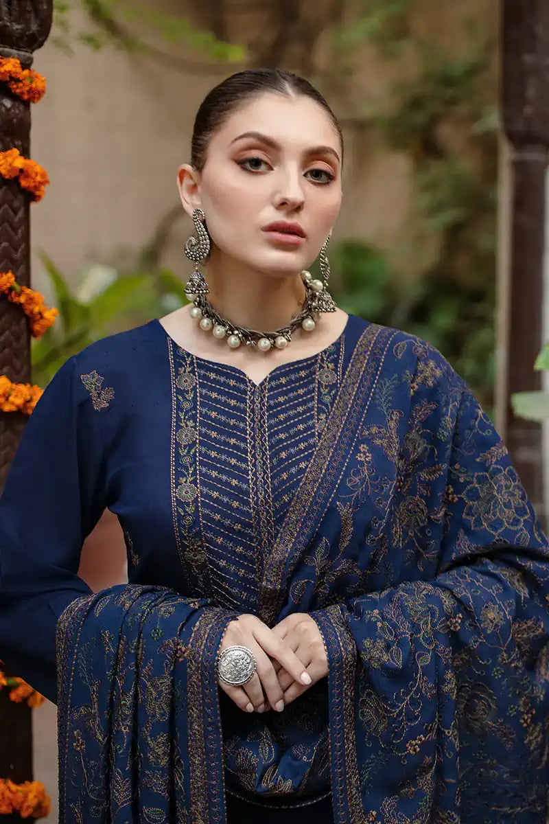 Bareeze Embroidered Dhanak 3 Piece Winter Collection D-10