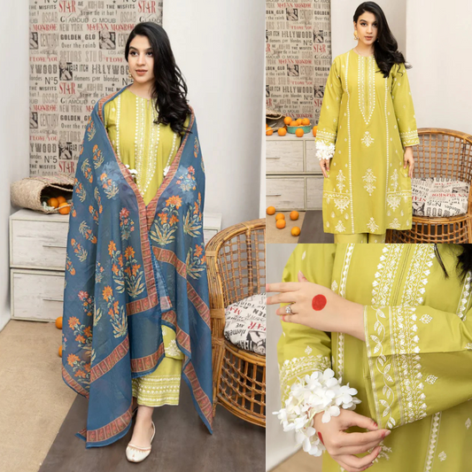 Urge Embroidered lawn Three Piece D/720