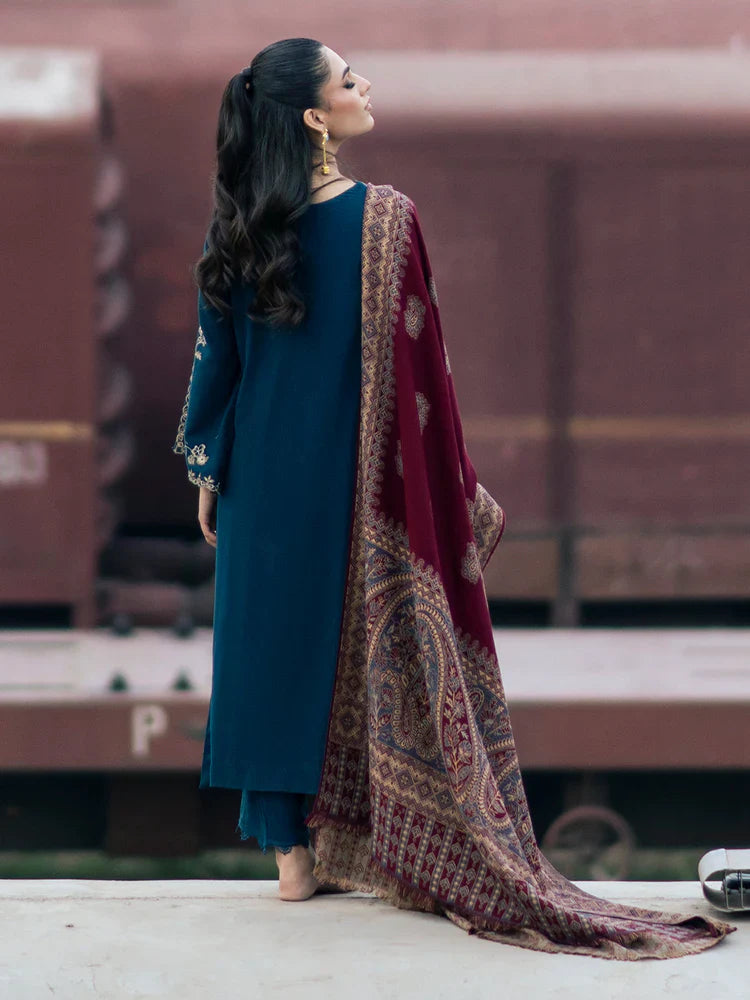 Izel Embroidered Dhanak 3 Piece COCO-145