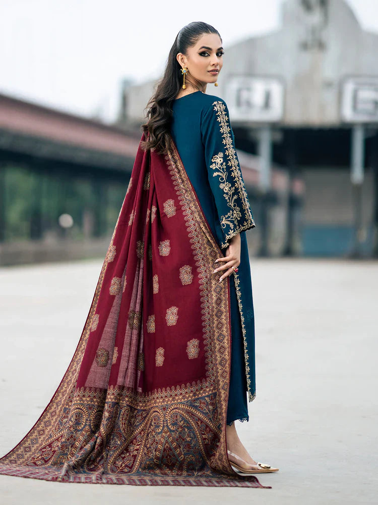 Izel Embroidered Dhanak 3 Piece COCO-145