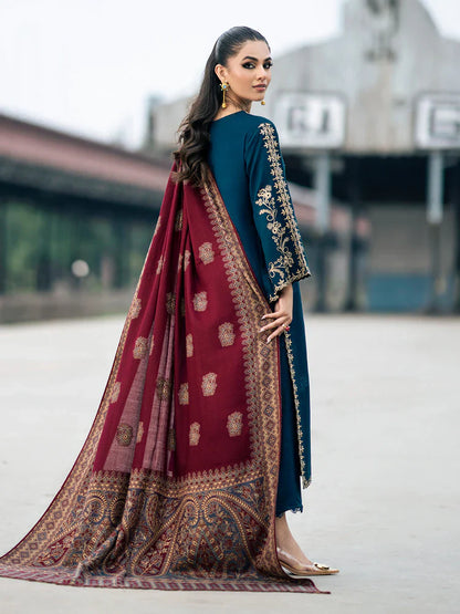Izel Embroidered Dhanak 3 Piece COCO-145