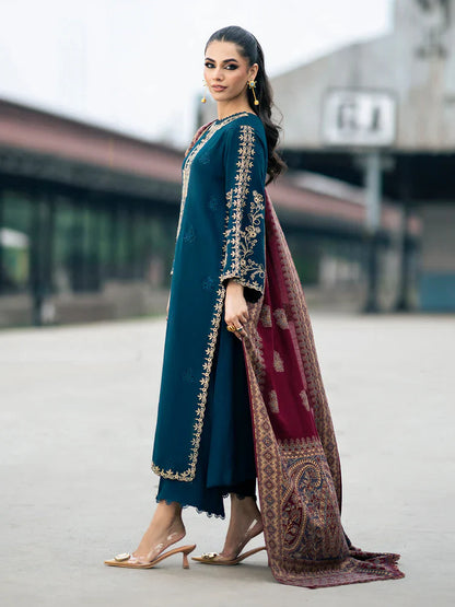 Izel Embroidered Dhanak 3 Piece COCO-145