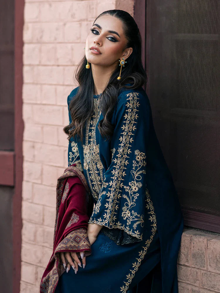Izel Embroidered Dhanak 3 Piece COCO-145