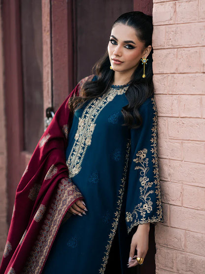 Izel Embroidered Dhanak 3 Piece COCO-145